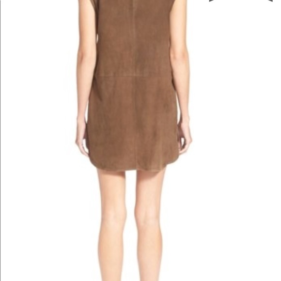 VINCE. Sleeveless Suede Tunic Dress Size 4 - Picture 3 of 8
